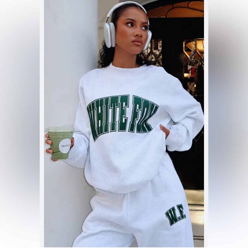 Whitfox Boutique Green and light Grey sweatsuit